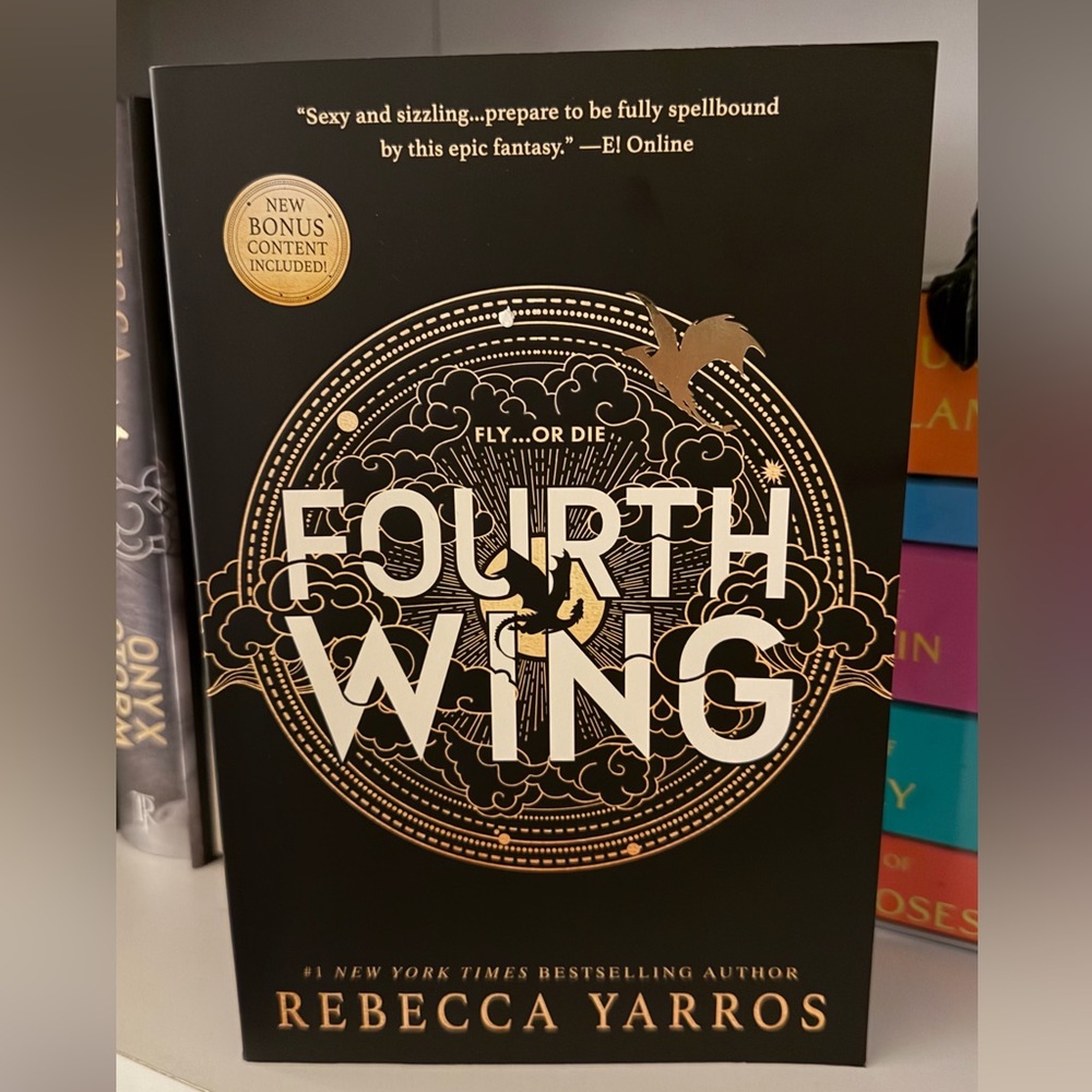 Fourth Wing Paperback with Sprayed Edges